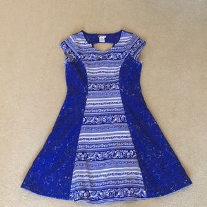beautiful girly royal blue dress